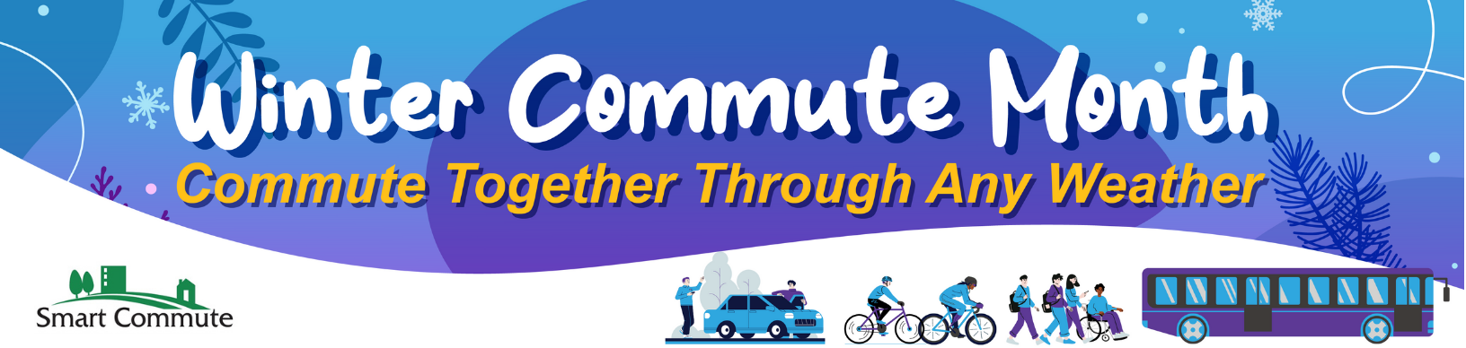 Winter Commute Month banner