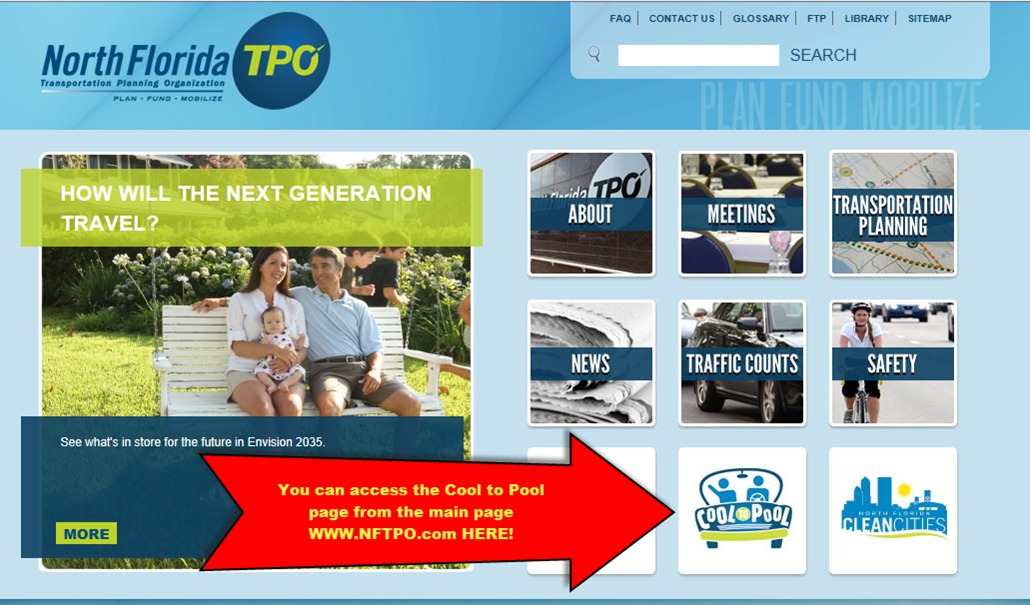 Access the Cool to Pool service from the main TPO site