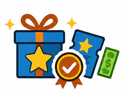 stylized image of giftboxex
